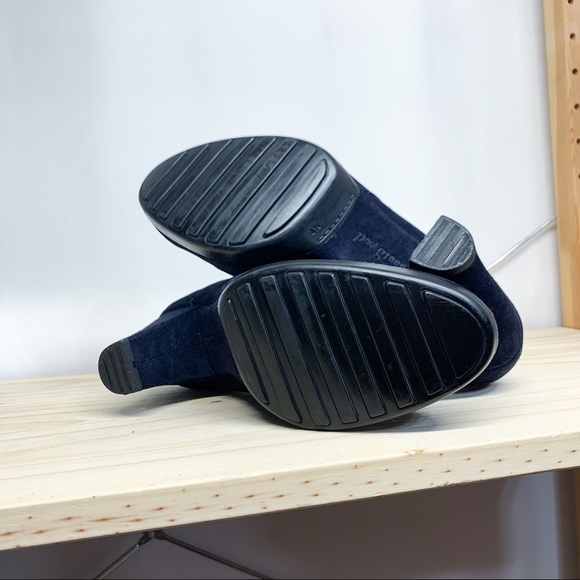 Paul Green Munchen Navy Suede Heels - Picture 8 of 9